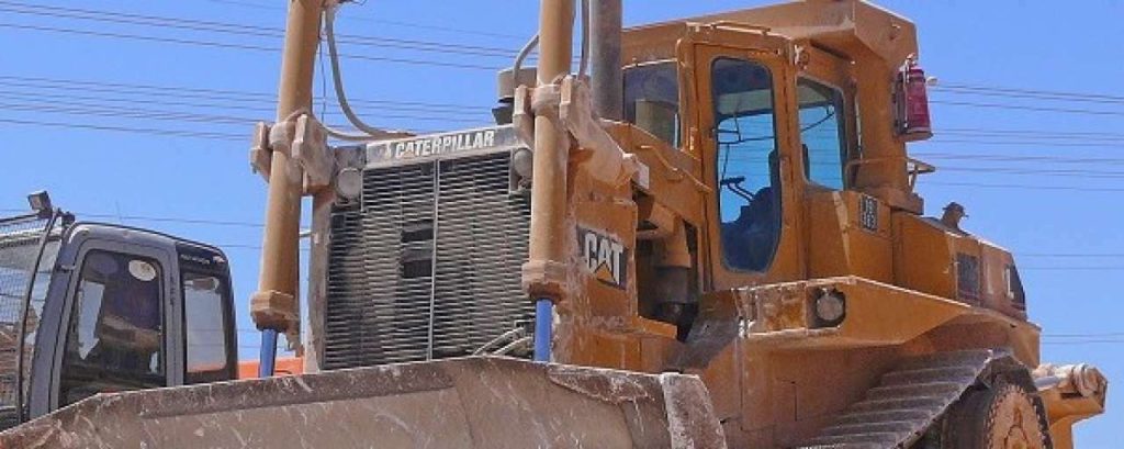 Caterpillar graafmachine