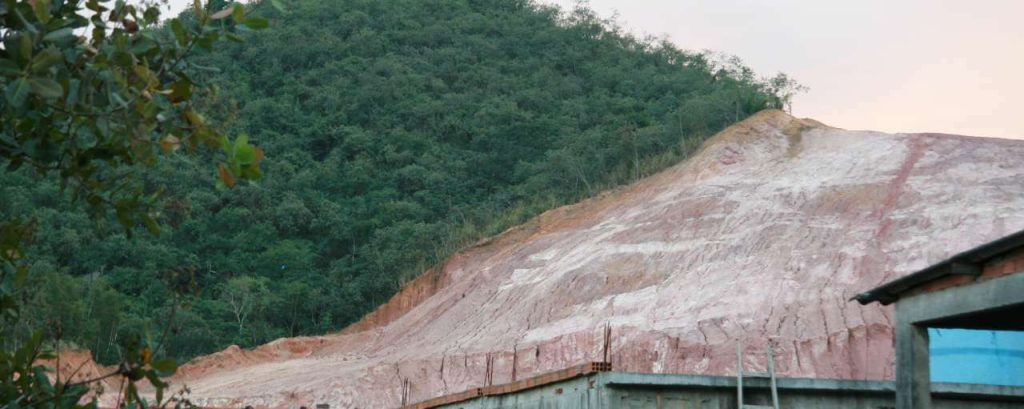 Hillside deforestation in Rio de Janeiro