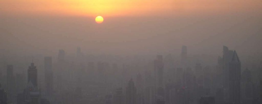 Shanghaiairpollutionsunset