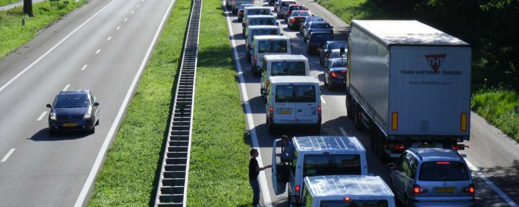 Traffic congestion at A325