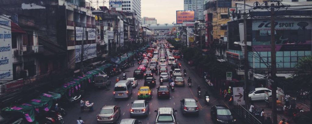 City cars road traffic