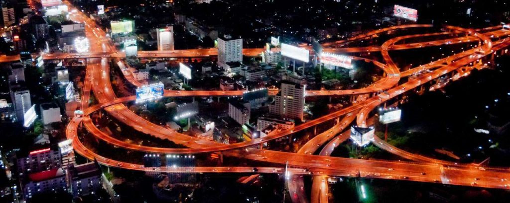 Makkasan interchange at night by mark fischer