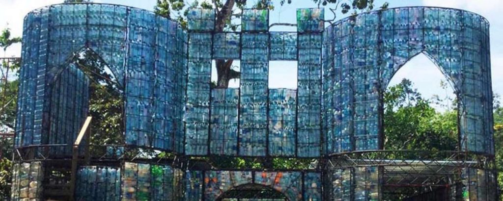 Plastic bottle village 1