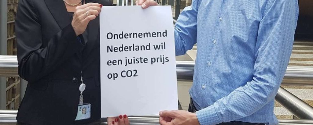 Ondernemend nederland wil een juiste prijs op co2