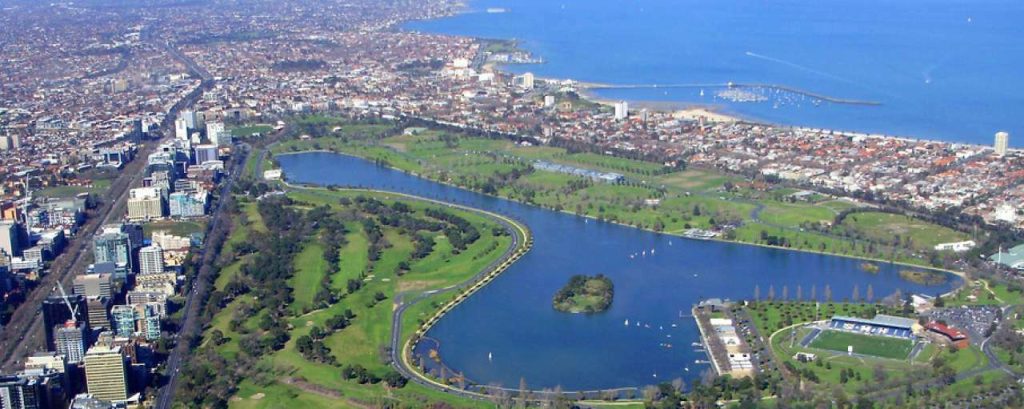 Albert park aerial