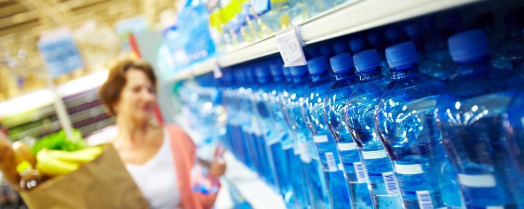 Duurzame fles gerecycled fles