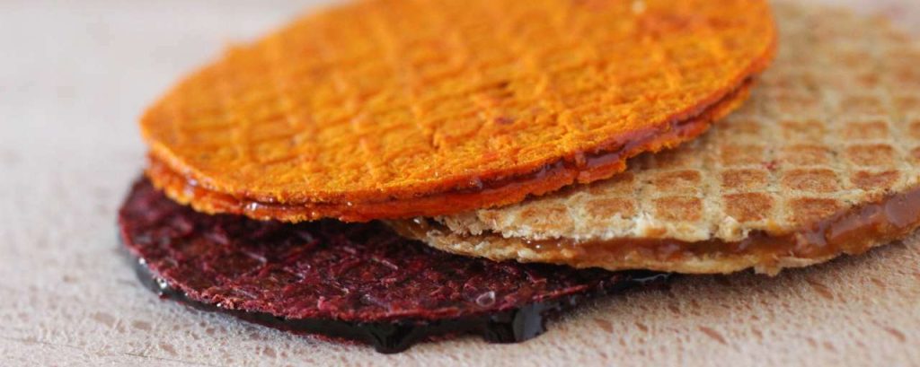 Carrot celeriac and beet stroopwafel