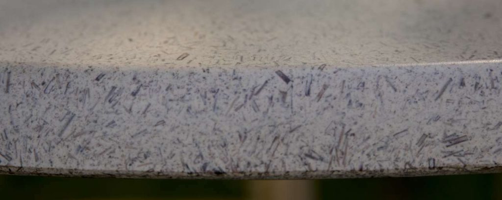 Detail tafel met riet