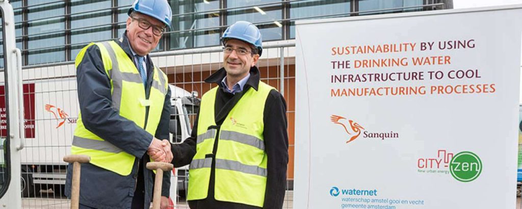 Sanquin project drinkwater als koelwater klein