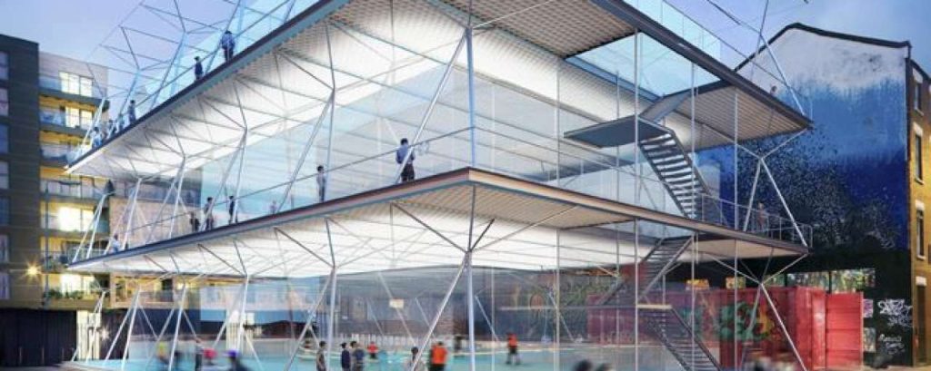 Modulaire voetbalveld al a