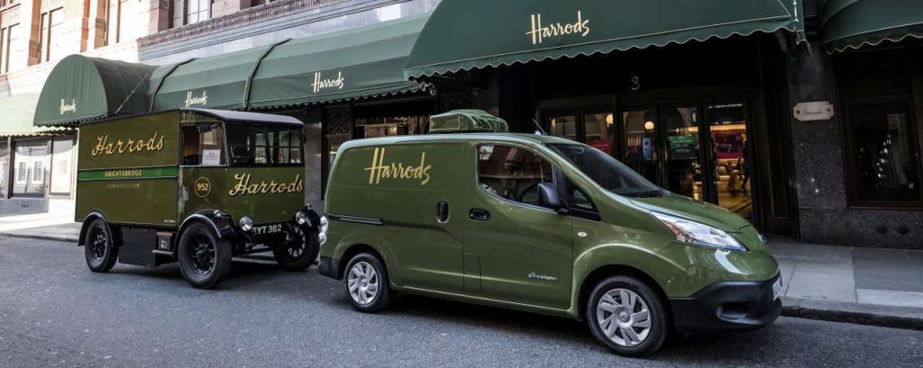 01 pb nissan beroemd warenhuis harrods neemt elektrische nissan e nv200 in gebruik