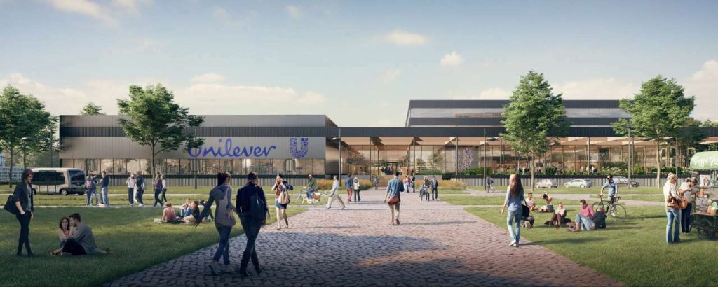 Impressie exterieur campus zijde noord
