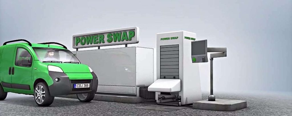 Elektrische auto swap