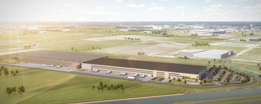 Artist impression nieuwe distributiecentrum wehkamp 2018
