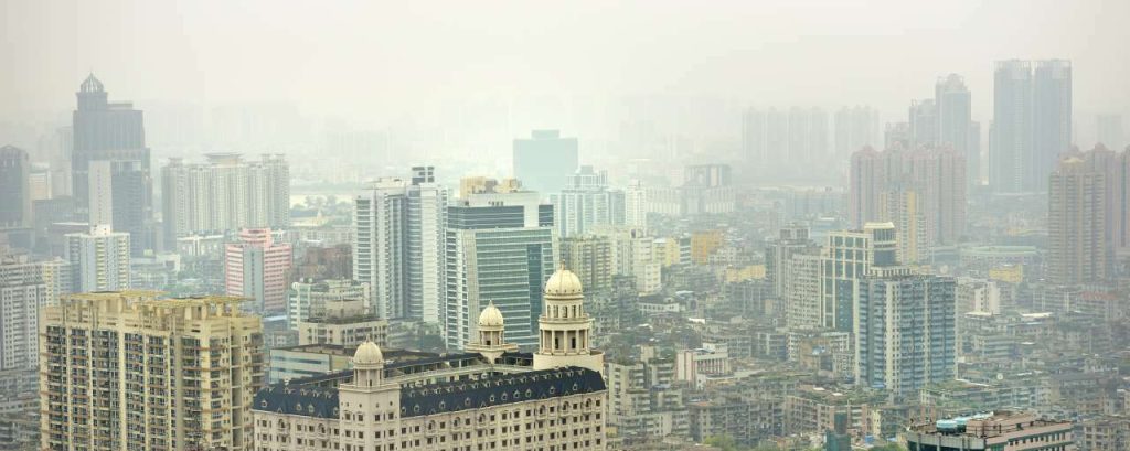 Chinese stad china luchtvervuiling
