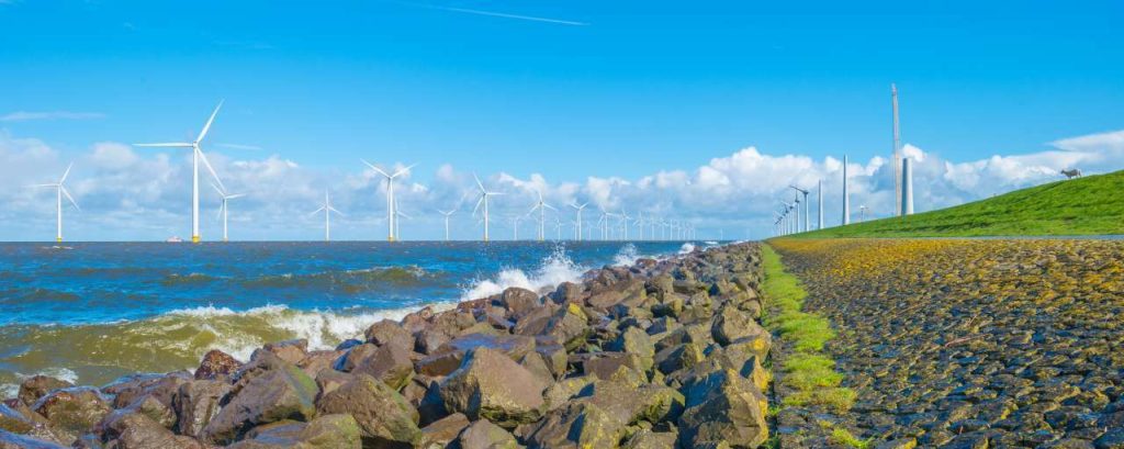 Windmolens dijk