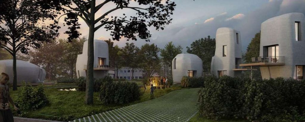 Betonnen huis 3d 3d printen
