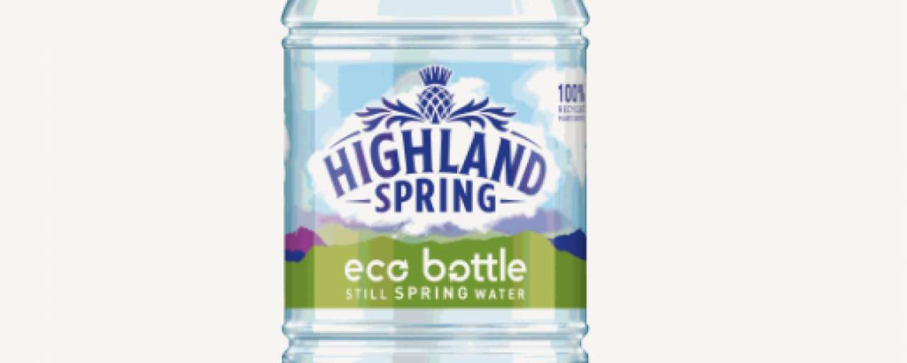 Highland spring trials 100 rpet bottle in the uk wrbm large
