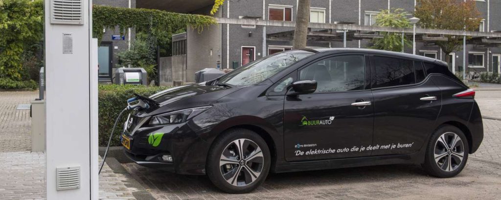 Nissan leaf elektrisch vehicle 2 grid
