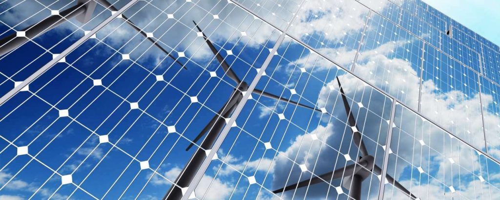 Adobestock duurzame energie zonnepaneel windmolen