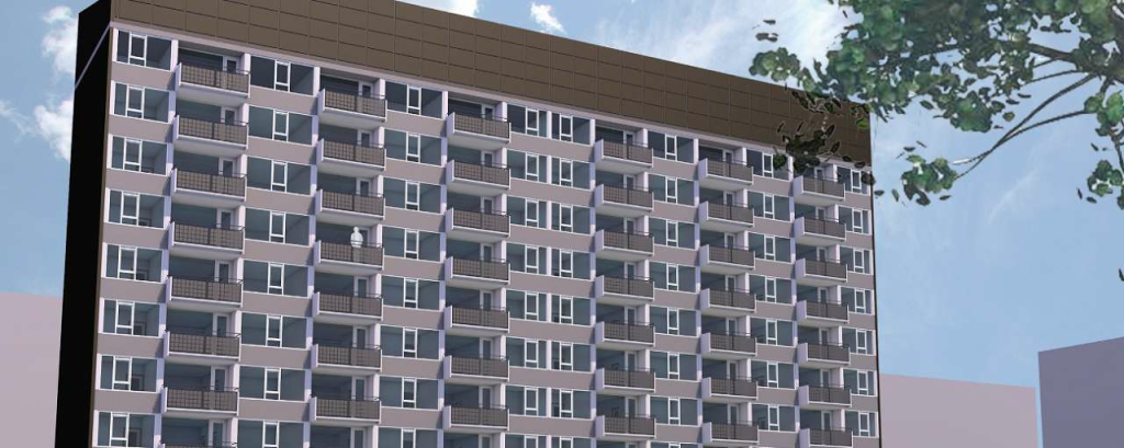 Beeld 1 impressie flat henriettedreef