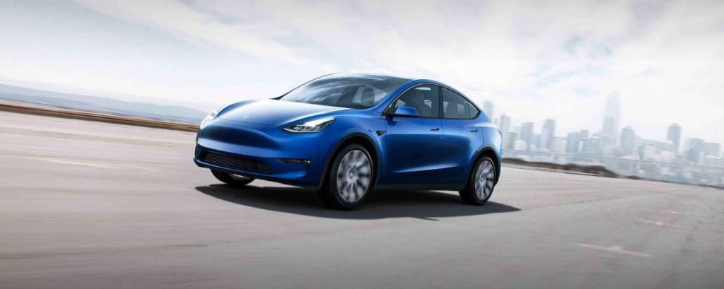 Blue model y desktop