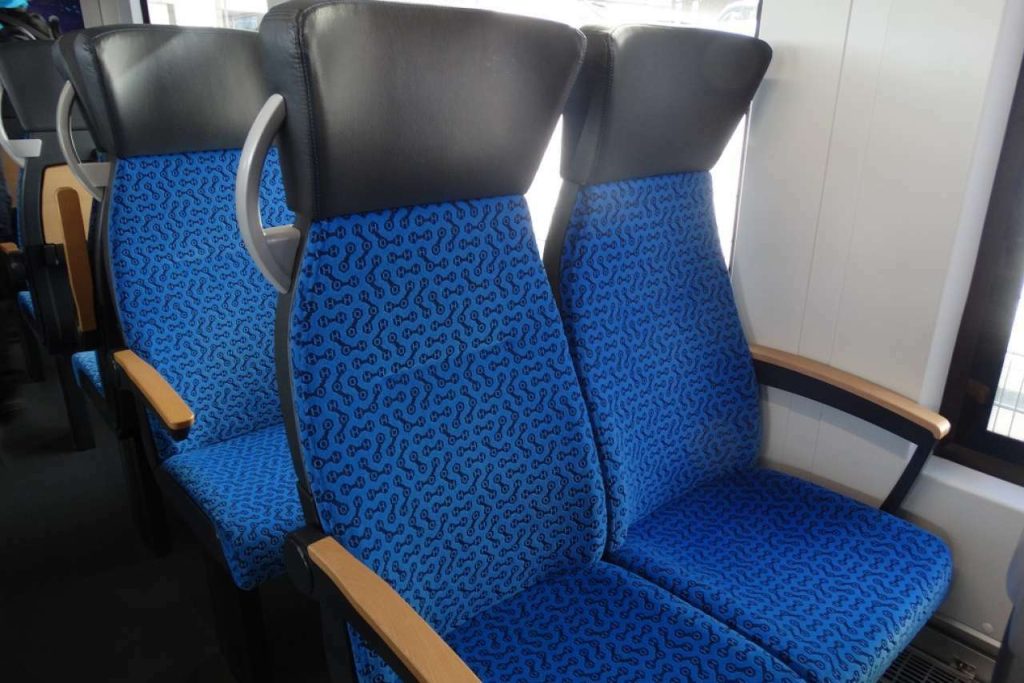 Interieur waterstoftrein