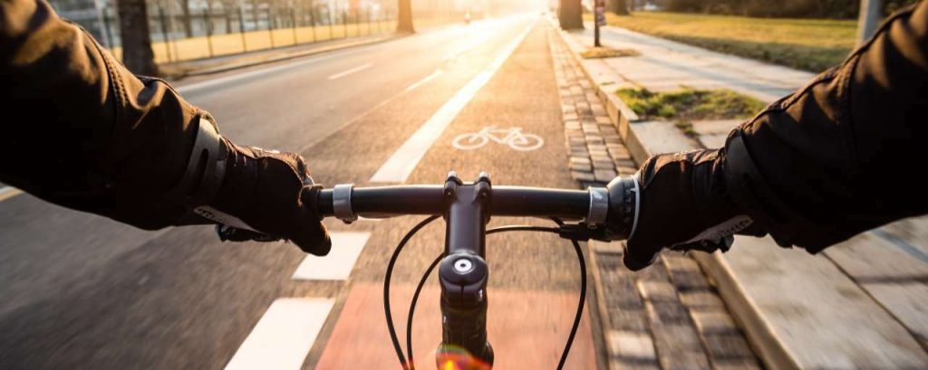 Fietser stad