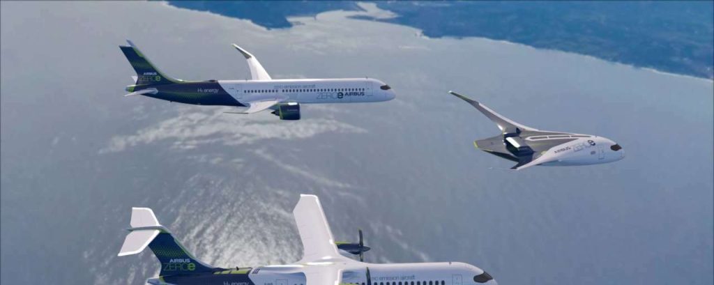 Zeroe concept aircraft patrol flight