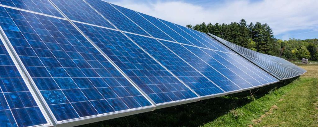 Zonnepark zonne energie zonnepanelen