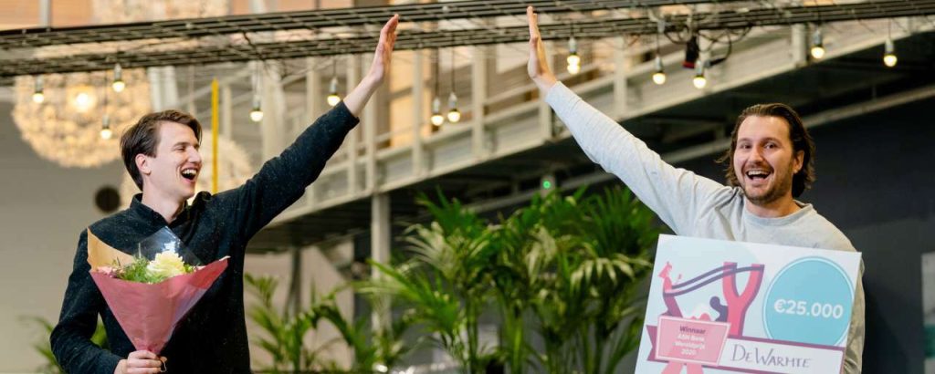 Winnaar dewarmte sander en auke asn bank wereldprijs
