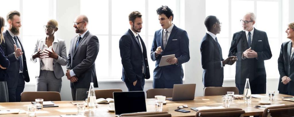 Boardroom succes mensen adobe stock