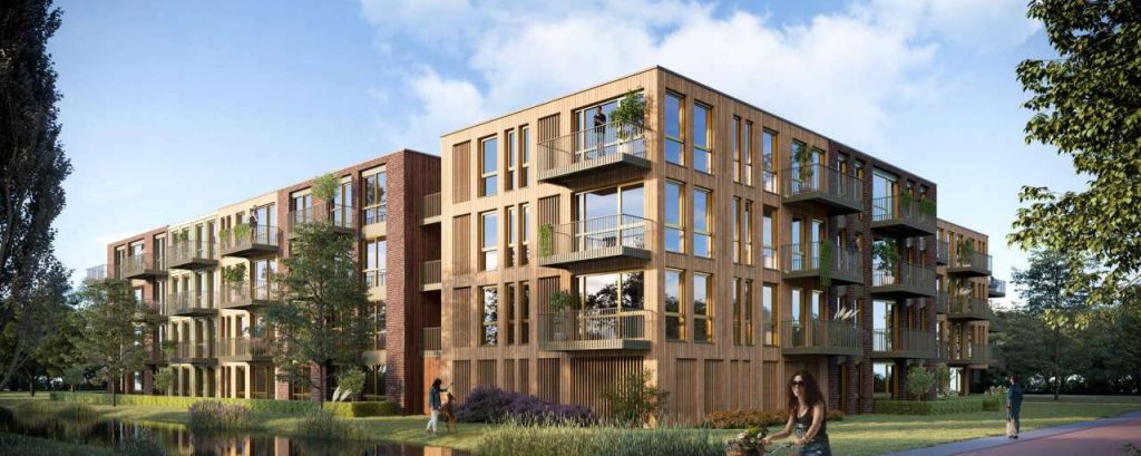 Houten wooncomplex