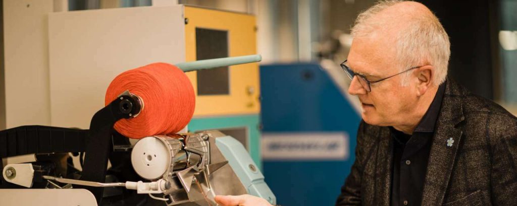 Saxiontexplus nieuwe garens spinnen van afgedankt textiel