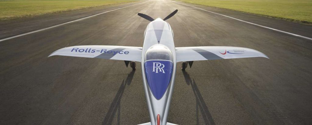 Elektrisch vliegtuig rolls royce