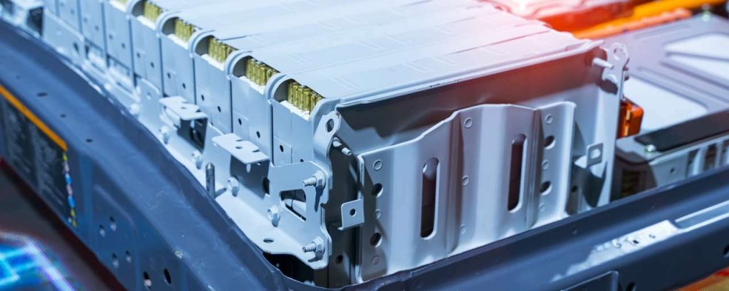Batterij lithium auto elektrisch adobe stock