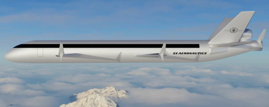 Se aeronautics vliegtuig zes vleugels duurzaam