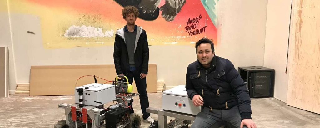 Trabotyx founders pictures at workshop leiden