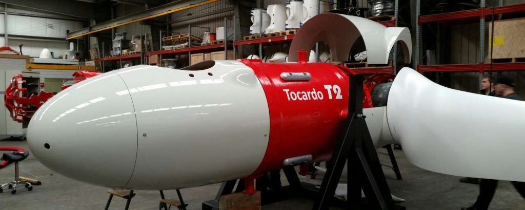 Turbine zoals toegepast in zeeland in aanbouw