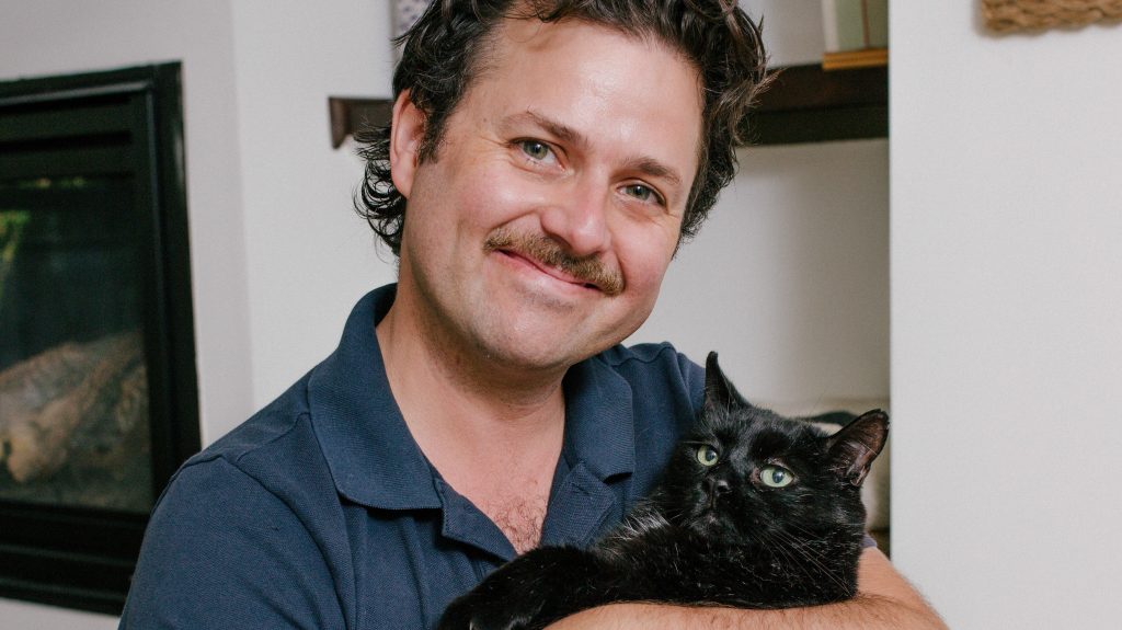 Josh and Boston katten because animals