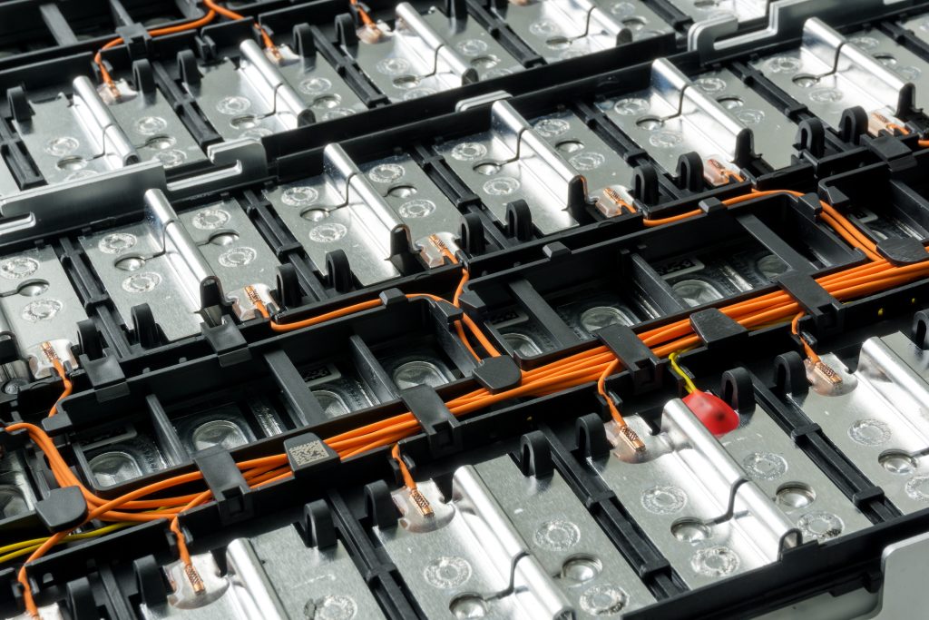 Lithium grondstof batterij auto elektrische adobe stock