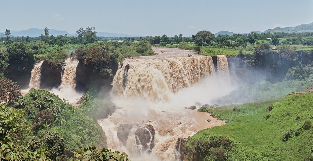 Blauwe Nijl ethiopie water waterval