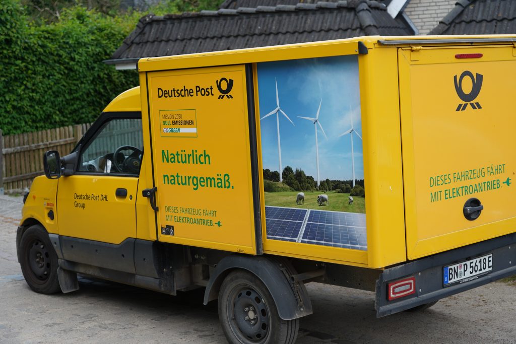 Deutsche post truck adobe stock
