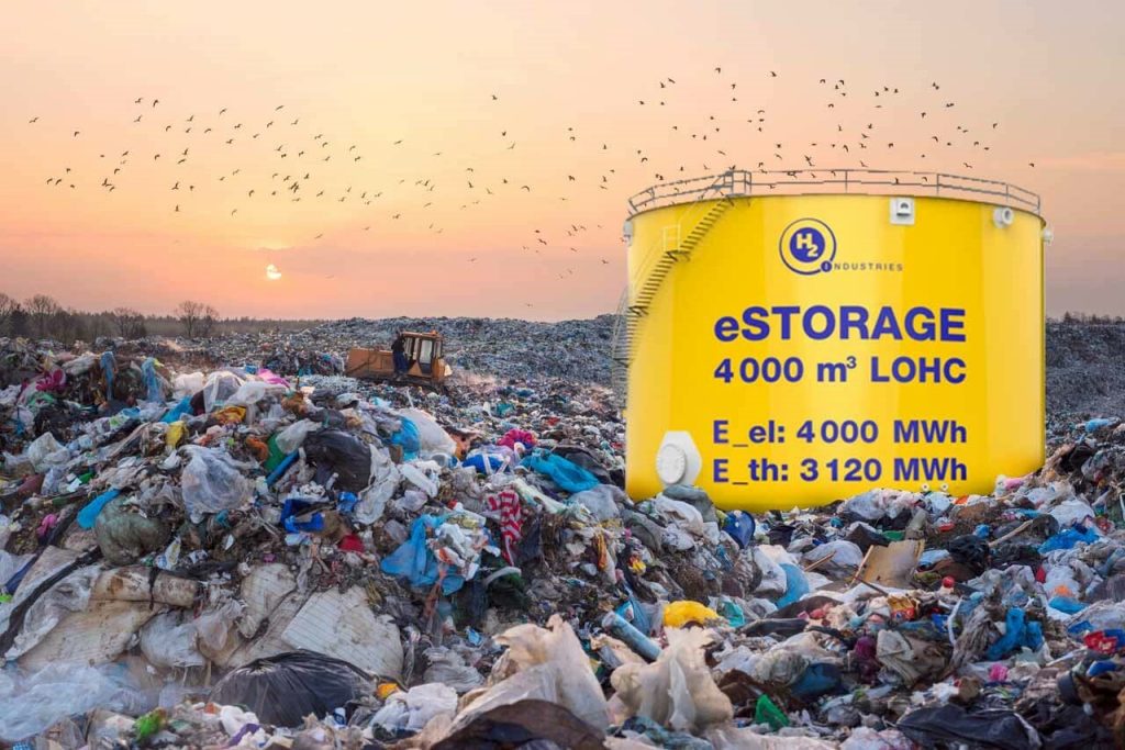Egypt picture landfill with LOHC silo