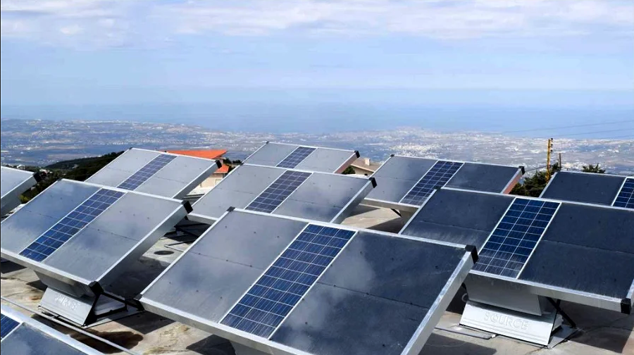 Global source zonnepanelen water