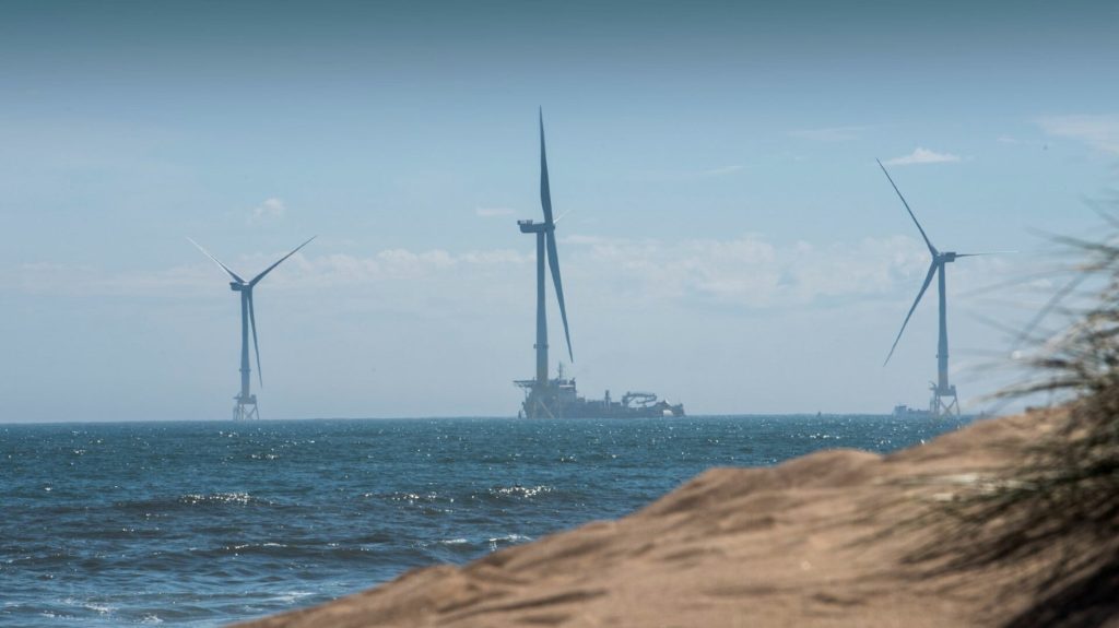 Windturbine vattenfall waterstof