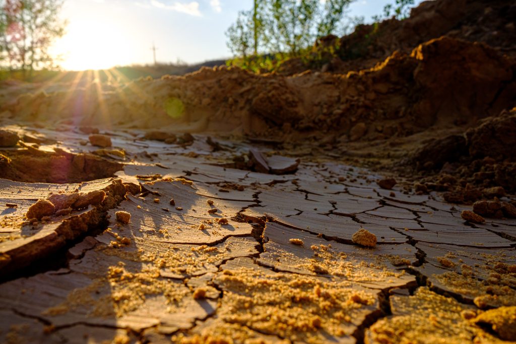 Adobe Stock barsten in de grond door droogte