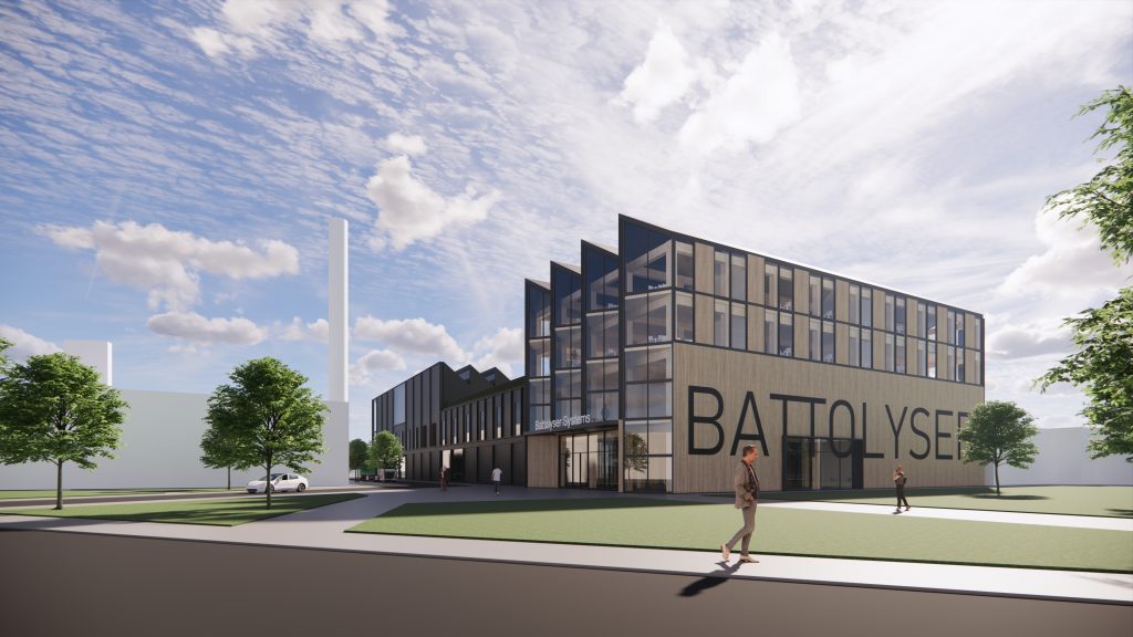 Concept Design Battolyser Systems Factory 1 HQ entrance source Kraaijvanger Architects