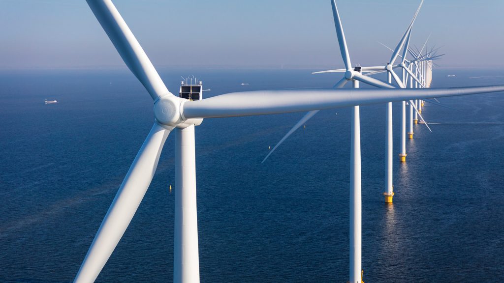Windparken op de Noordzee