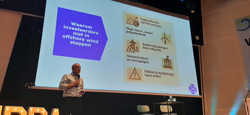 Volgens voorzitter Jan Vos van NedZero is de businesscase voor wind op zee momenteel niet goed. Foto André Oerlemans